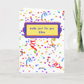 Fun Aussie Poodle Dog Happy Birthday Leeftijd Kaart (Achterkant)