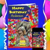 Fun Aussie Poodle Dog Happy Birthday Leeftijd Kaart
