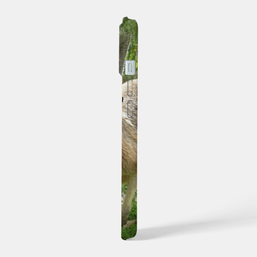 Fun Australian Kangaroo Animal Humor iPhone 15 Case (Linkerkant)