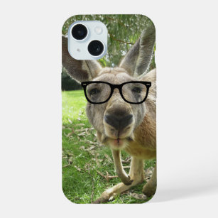 Fun Australian Kangaroo Animal Humor iPhone 15 Case