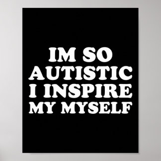 Fun Autism Awareness I are Autistic Proud Kinder M Poster