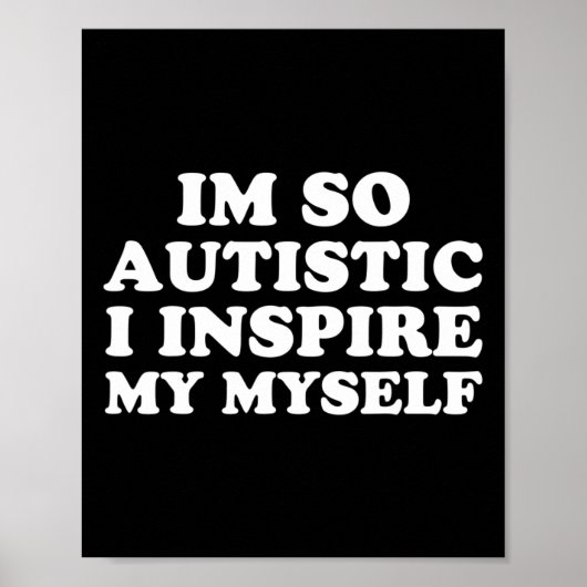 Fun Autism Awareness I are Autistic Proud Kinder M Poster (Voorkant)