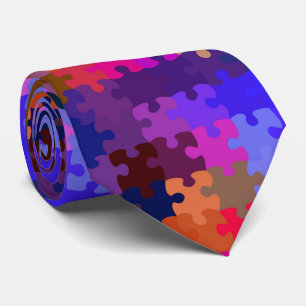 Fun Autism Awareness Puzzle Stropdas