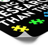 Fun autism mam doet meer onderzoek naar autistisch poster (Hoek)