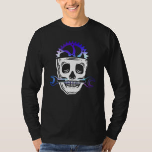 Fun Auto Mechanische tools Zuigersleutel Scull Car T-shirt
