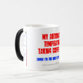 Fun-auto-thermometer 'neem Ur temp' koffie/theebek Magische Mok (Voorkant links)