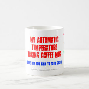 Fun-auto-thermometer 'neem Ur temp' koffie/theebek Magische Mok