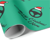 Fun automotive car steering wheel custom Christmas Cadeaupapier (Rol Hoek)