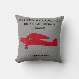 Fun Aviation Lounge Airplane Sierkussen
