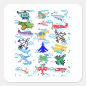 Fun Aviation Vierkante Sticker (Voorkant)
