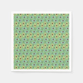 Fun Avocado Half Greenery Pattern Servet (Voorkant)