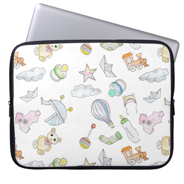 Fun Baby dingen Laptop Sleeve (Voorkant)
