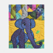 Fun Baby elphant - Quillike design Fleece Deken (Voorkant)