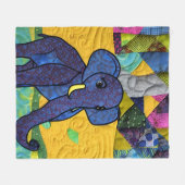 Fun Baby elphant - Quillike design Fleece Deken (Voorkant (Horizontaal))