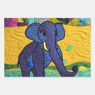 Fun Baby elphant - Quillike design Inpakpapier Vel