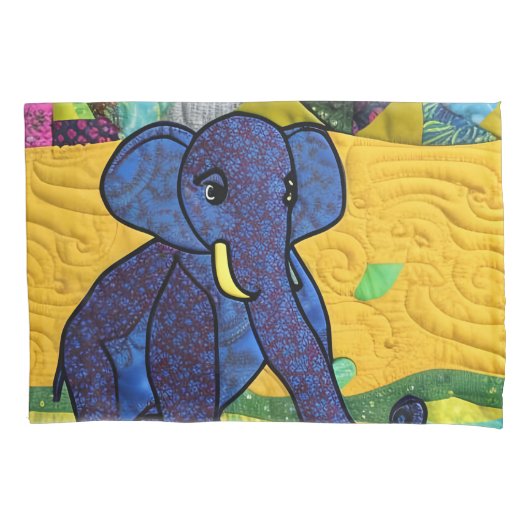 Fun Baby elphant - Quillike design Kussensloop (Voorkant)