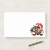 Fun Baby Owl in kerstPet en cadeau voor u  Post-it® Notes (Op bureau)