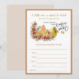 Fun Baby shower vul uitnodiging nr. 1 in