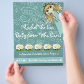 Fun BabySitter die brochure maakt (Hand)