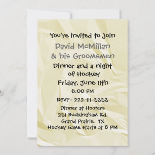 Fun Bachelor Party Invitation Kaart