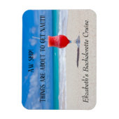 Fun Bachelorette Girl's Trip Group Beach Magneet (Verticaal)
