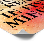 Fun Background Browns Golds Red Fun Words Poster (Hoek)