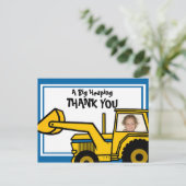 Fun/Backhoe-constructie Briefkaart (Staand voorkant)