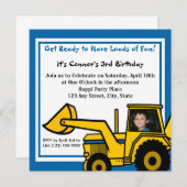 Fun/Backhoe-constructie Kaart (Voorkant / Achterkant)