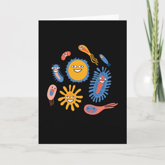 Fun Bacteria Microbiology Chemistry Kaart (Voorkant)