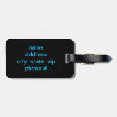 Fun-bagagelabel met omdraaien bagagelabel (Achterkant horizontaal)