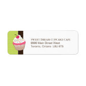 Fun Bakery Return-adreslabel Etiket (Voorkant)