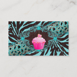 Fun Bakery Visitekaartje Cupcake Zebra BBP