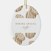 Fun Baking Spirits Bright kerstkoekjes Keramisch Ornament (Rechts)