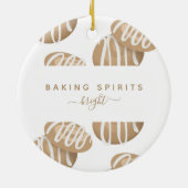 Fun Baking Spirits Bright kerstkoekjes Keramisch Ornament (Achterkant)