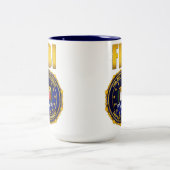 Fun Bald Individueel Tweekleurige Koffiemok (Center)