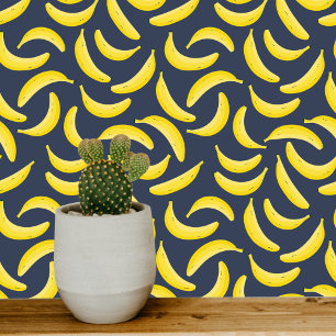 Fun Banana Dark Behang