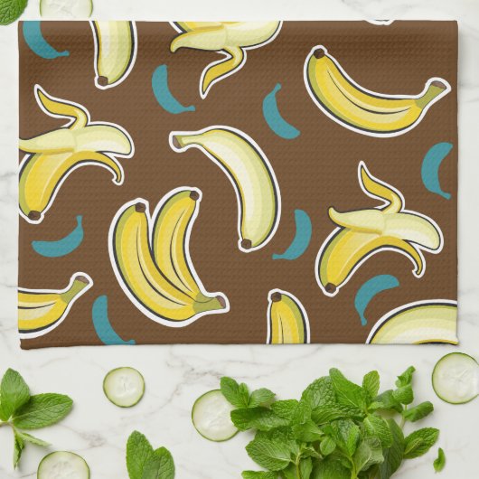 Fun Banana Pattern Theedoek (Gevouwen)