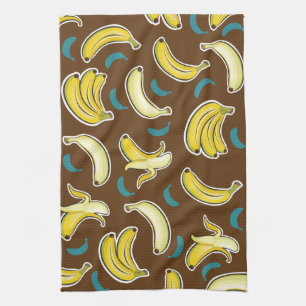 Fun Banana Pattern Theedoek