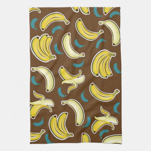 Fun Banana Pattern Theedoek (Verticaal)