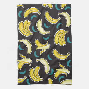 Fun Banana Pattern Theedoek