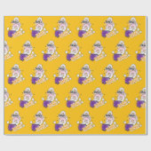 Fun bang Stripstijl trendy cadeau Cadeaupapier (Vlak)