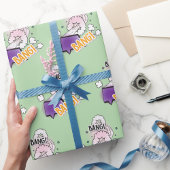 Fun bang Stripstijl trendy cadeau Cadeaupapier