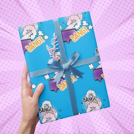 Fun bang Stripstijl trendy cadeau Cadeaupapier