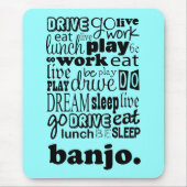 Fun Banjo Life Gift Muismat (Voorkant)