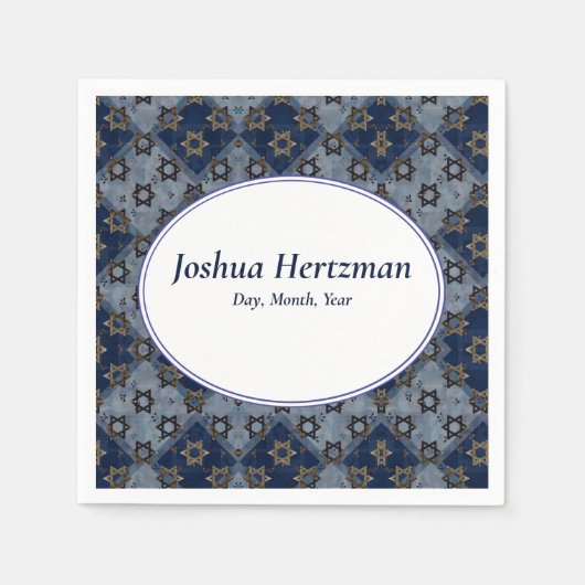 Fun Bar Mitzvah Mazel Tov Servet (Voorkant)