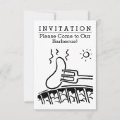 Fun Barbecue Uitnodiging (Voorkant)