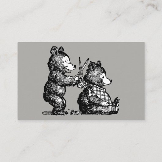 Fun Barber-Visitekaartje - Klaar om aan te passen Visitekaartje (Achterkant)