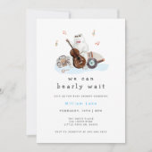 Fun Barly Wait Musicus Polar Beer Baby shower Kaart (Voorkant)