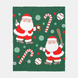 Fun Baseball-kerstdecor Fleece Deken