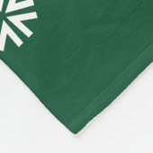 Fun Baseball-kerstdecor Fleece Deken (Hoek)